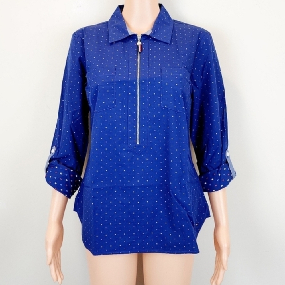 Tommy Hilfiger Convertible Long Sleeve Zip Shirt